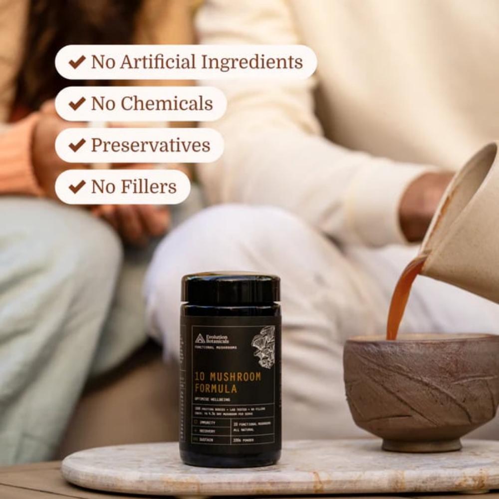 Evolution Botanicals 10 Mushroom Formula Optimise Wellbeing