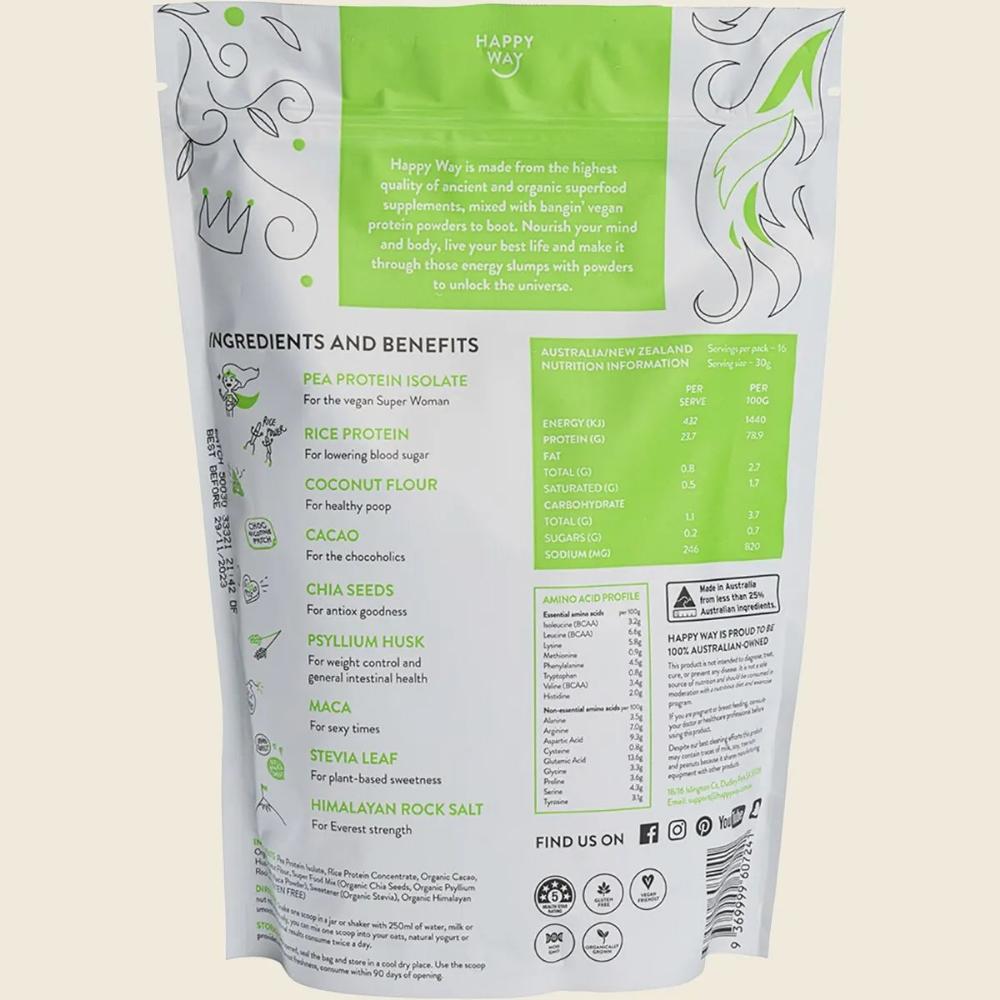 Happy Way Pea Protein Powder 500g