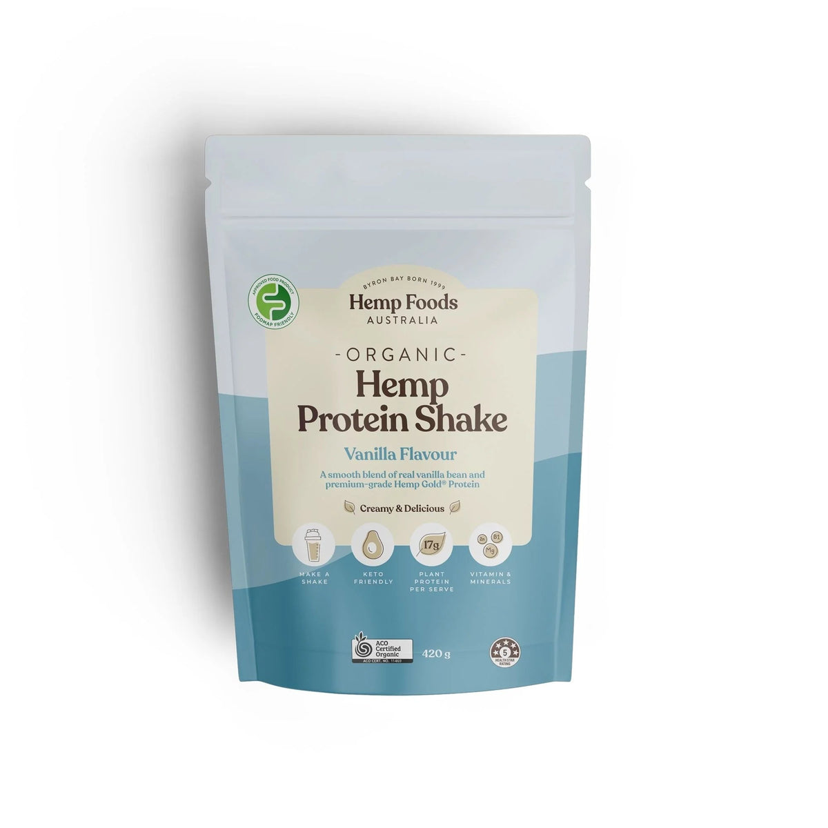 Hemp Foods Australia Organic Hemp Protein Shake 420g
