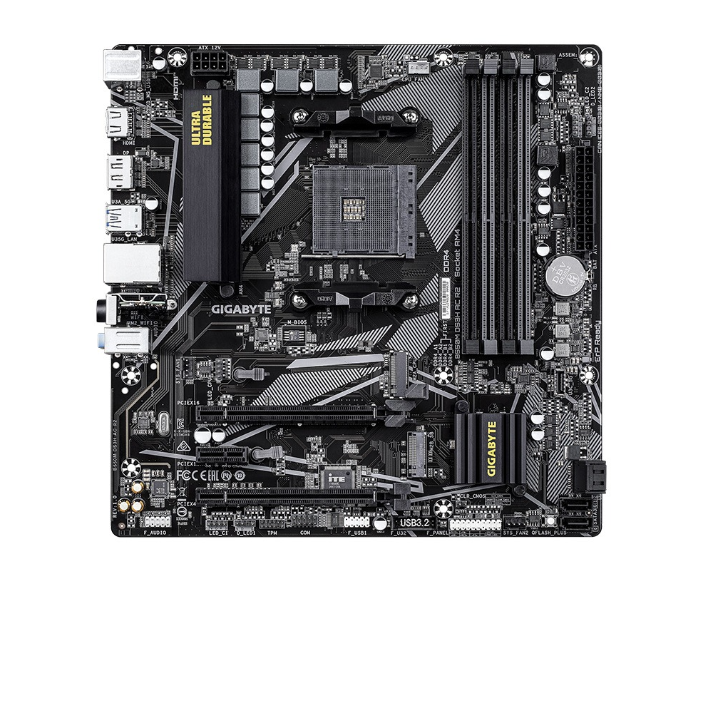 Gigabyte B550M AC AM4 mATX Motherboard DDR4 WiFi RGB Fusion