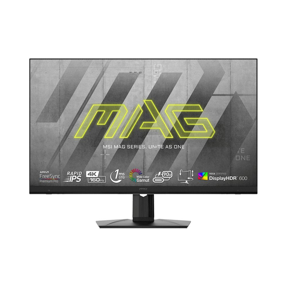 MSI MAG 32-Inch 4K UHD Rapid IPS Gaming Monitor, 160Hz, VESA DisplayHDR 600, Type-C 90W