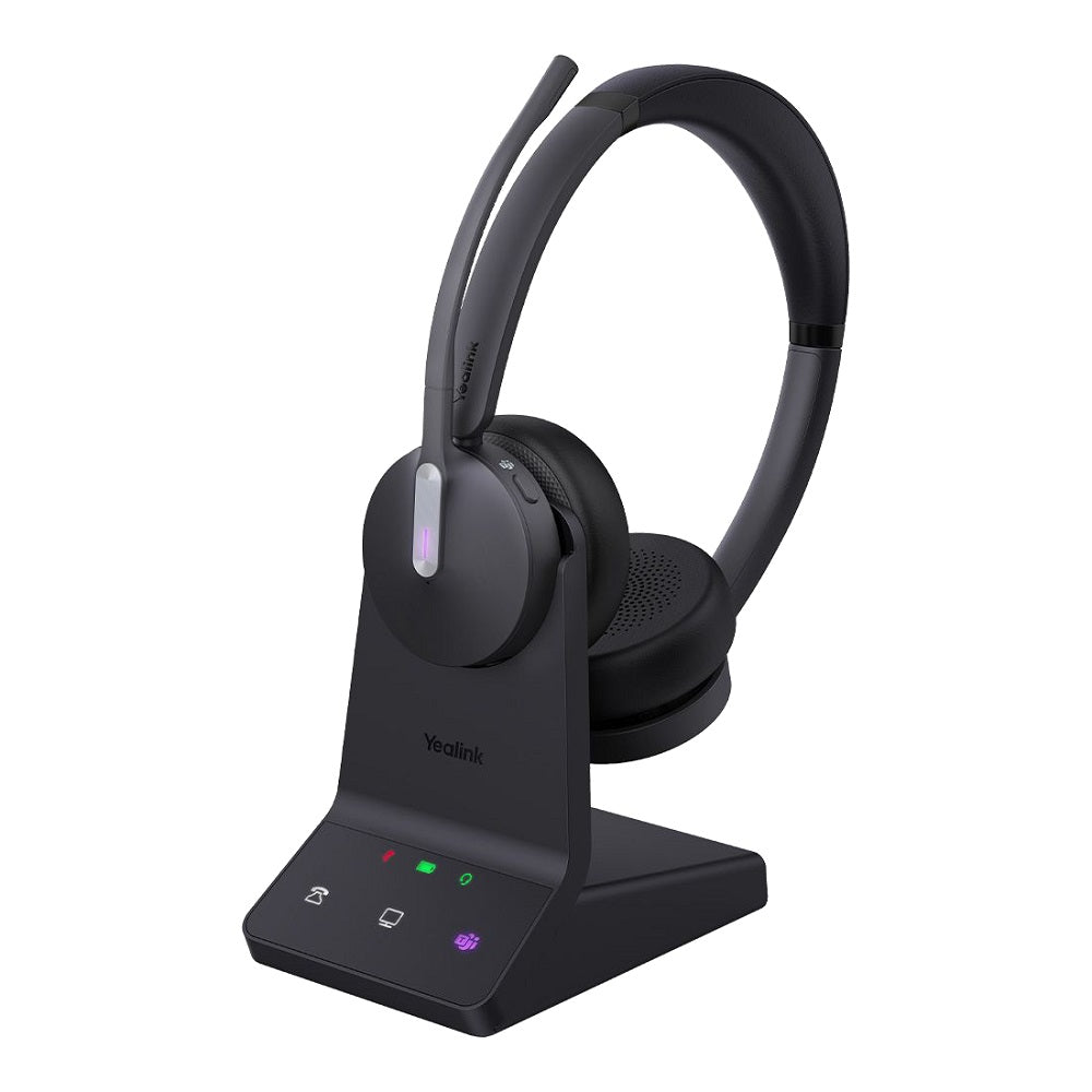 Yealink WH64 Dual Teams DECT and Bluetooth Wireless Business Headset with Base