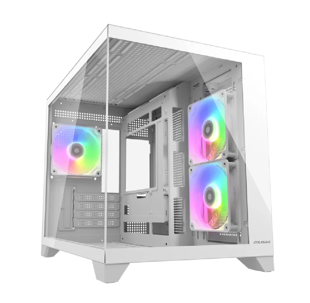 Cougar Mini White Dual Chamber Mini Tower ARGB Case