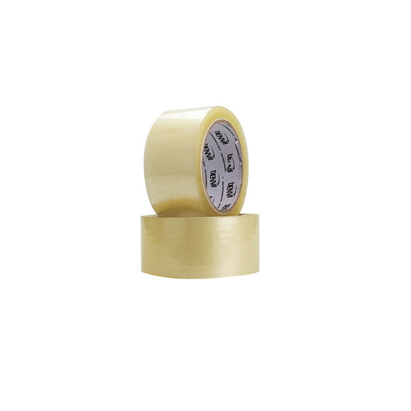 Denva Clear Packaging Tape 48mm x 75M High Performance 6 Pack Set