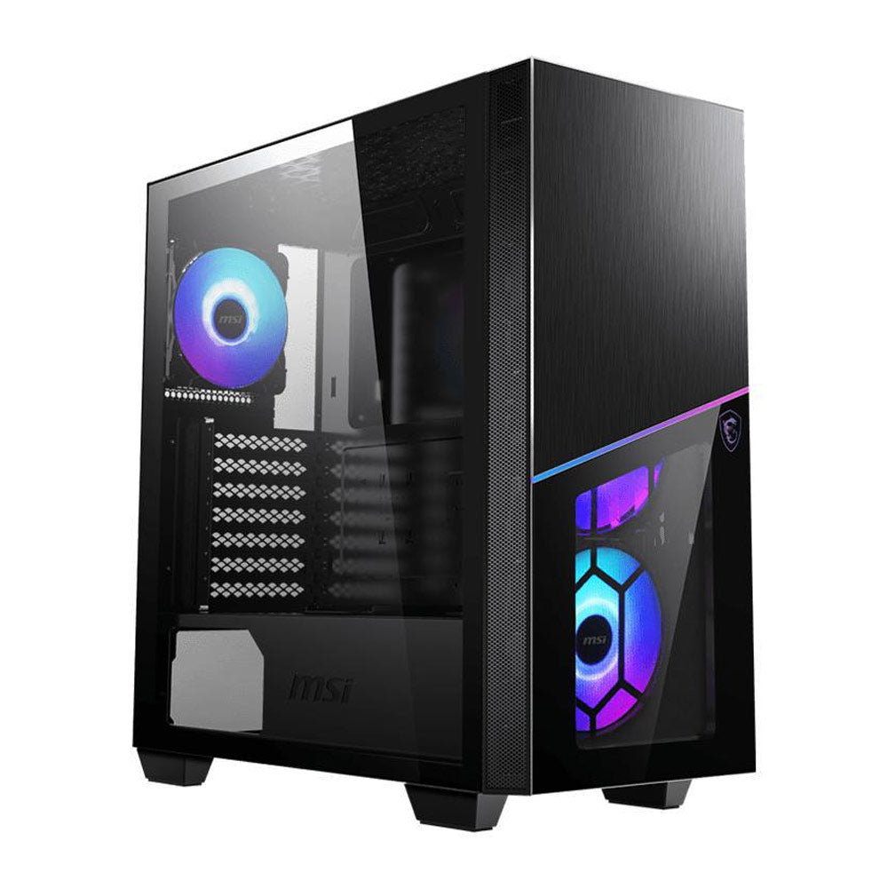 MSI 100R Mid-Tower ARGB Gaming Cabinet with Tempered Glass