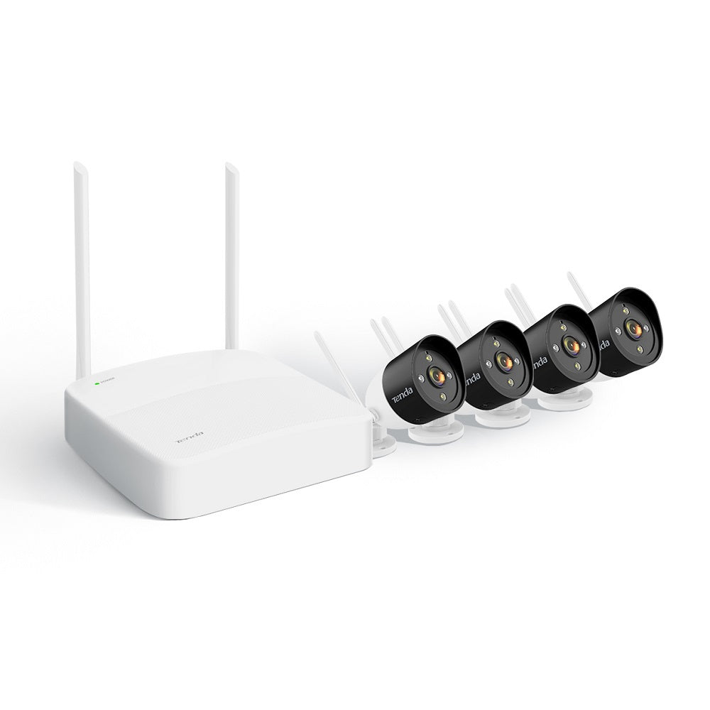 Tenda K4W-3TC 4 Channel Wireless HD Security Camera Kit with NVR