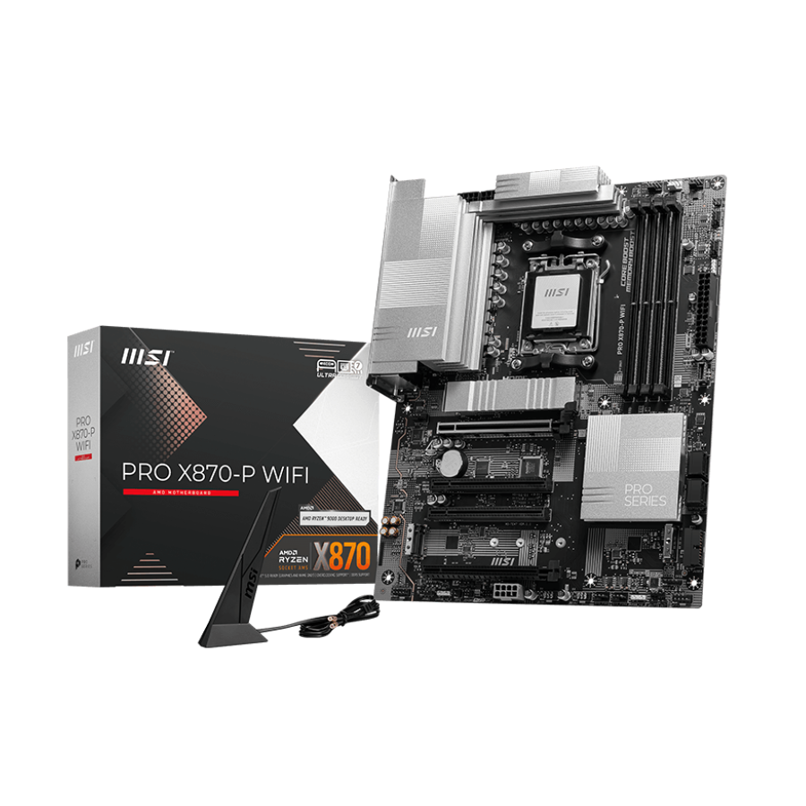 MSI PRO X870-P WIFI AM5 Motherboard X870 Chipset DDR5 AI PC Ready Frozr Cooling