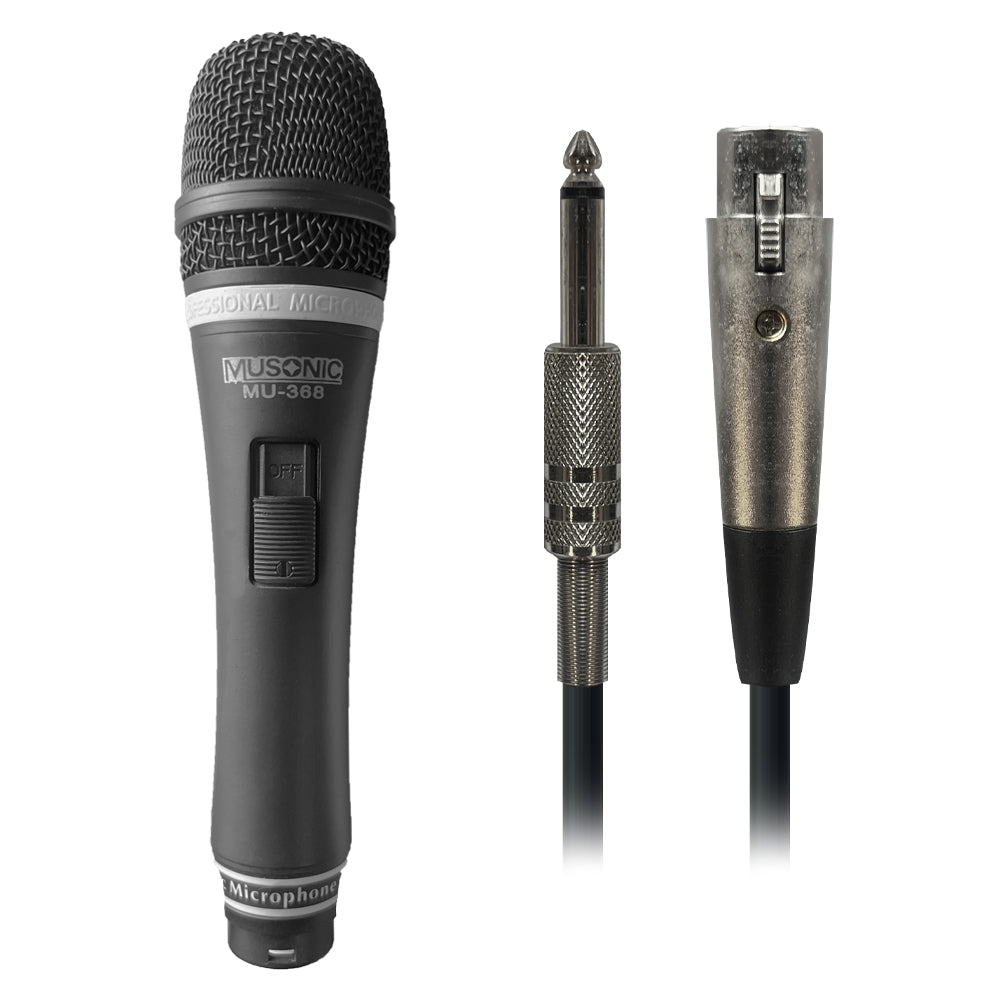 Musonic Professional Dynamic Karaoke Microphone with Uni-Directional Pickup