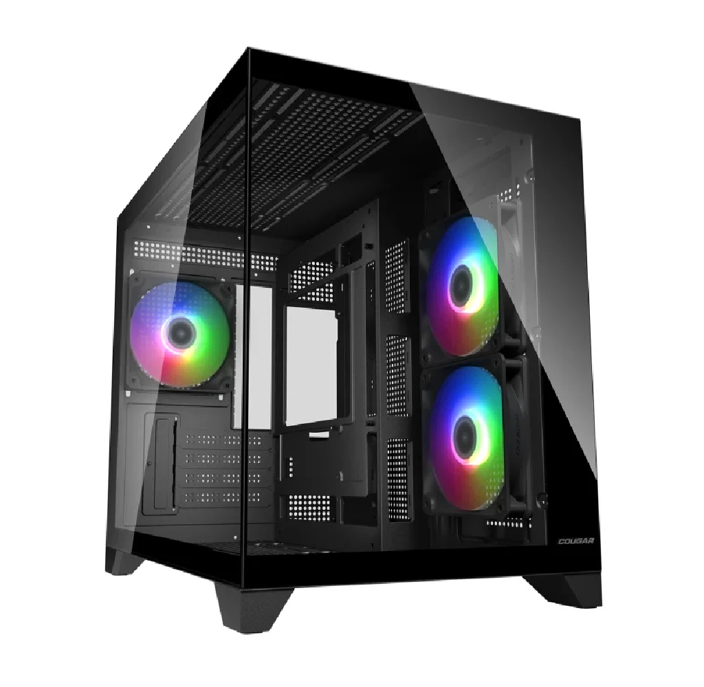Cougar Mini Black Dual Chamber Mini Tower ARGB Case