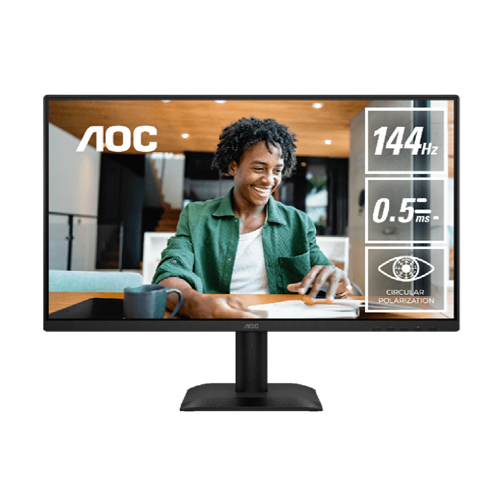 AOC 23.8" IPS FHD 144Hz Monitor Circular Polarization HDMI DP