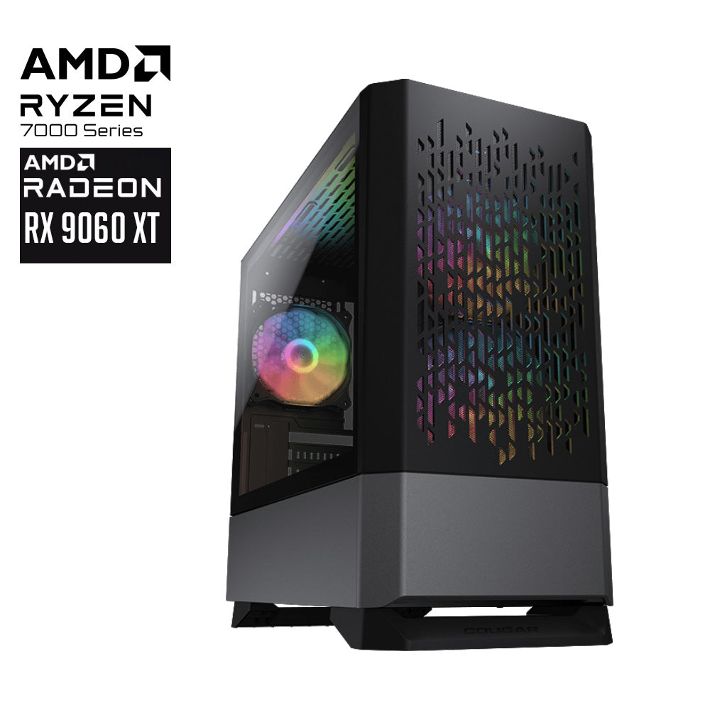 AMD Atomic EX Gaming PC Ryzen 5 7500F RX9060XT 1TB SSD 16GB