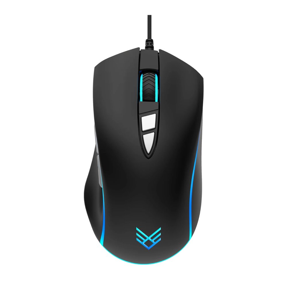 Audeeo Velocity Black Wired Gaming Mouse with LED Lighting
