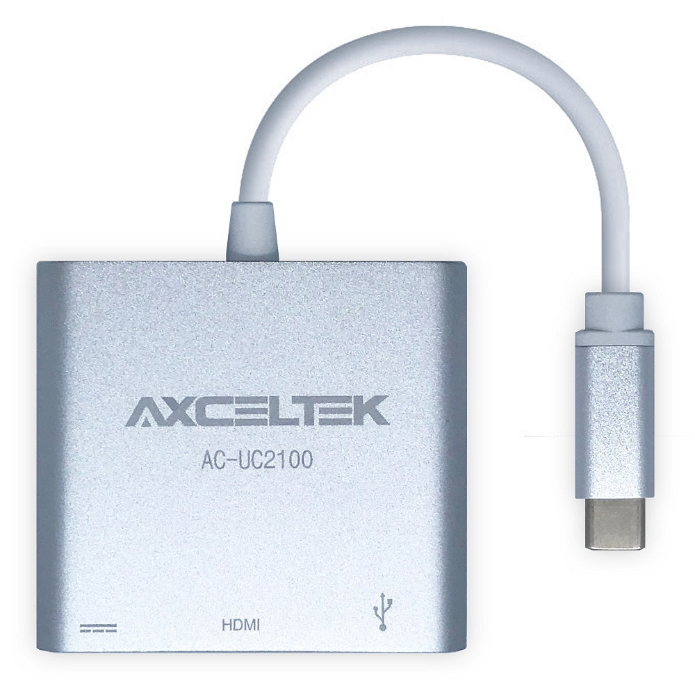 Axceltek AC-UC2100 3-in-1 USB-C Multiport Hub with 4K HDMI