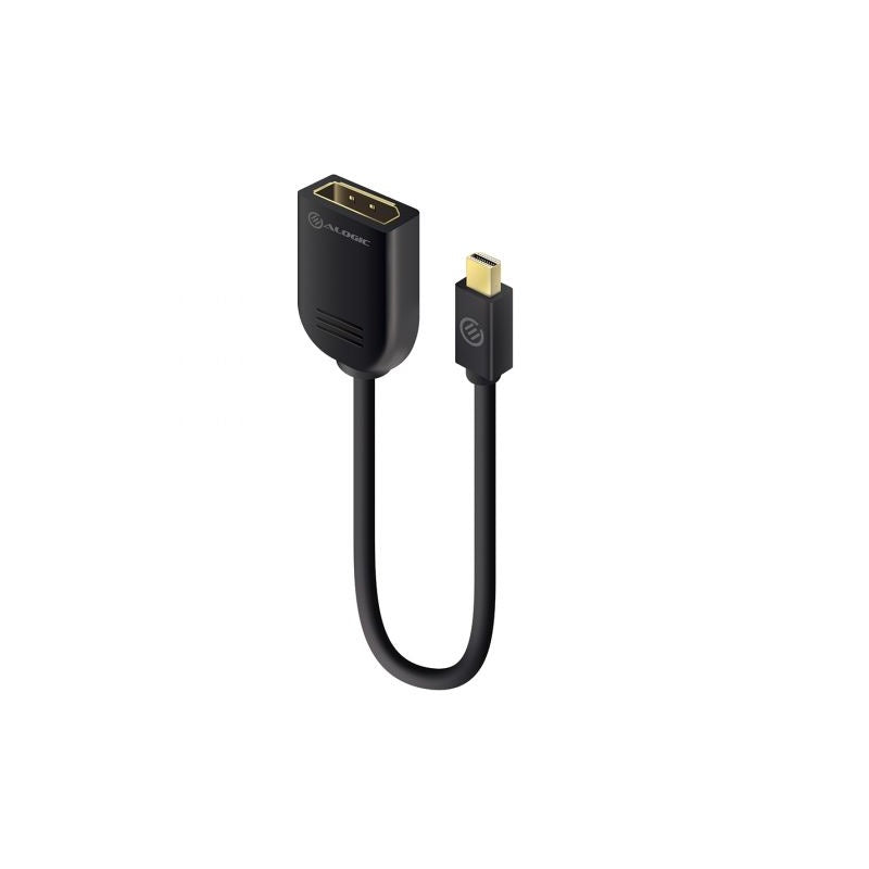 Alogic Mini DisplayPort to DisplayPort Adaptor 15cm Male to Female 4K Support