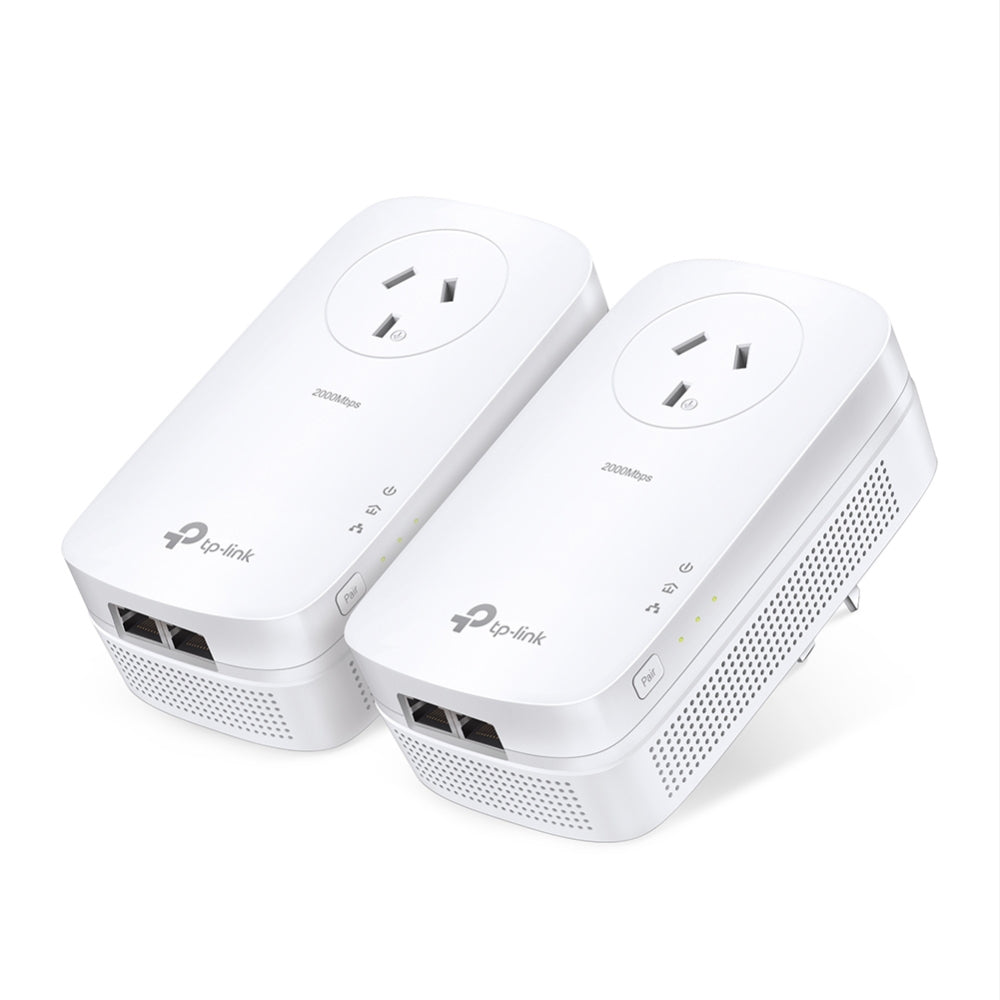 TP-Link AV2000 2-Port Gigabit Passthrough Powerline Starter Kit