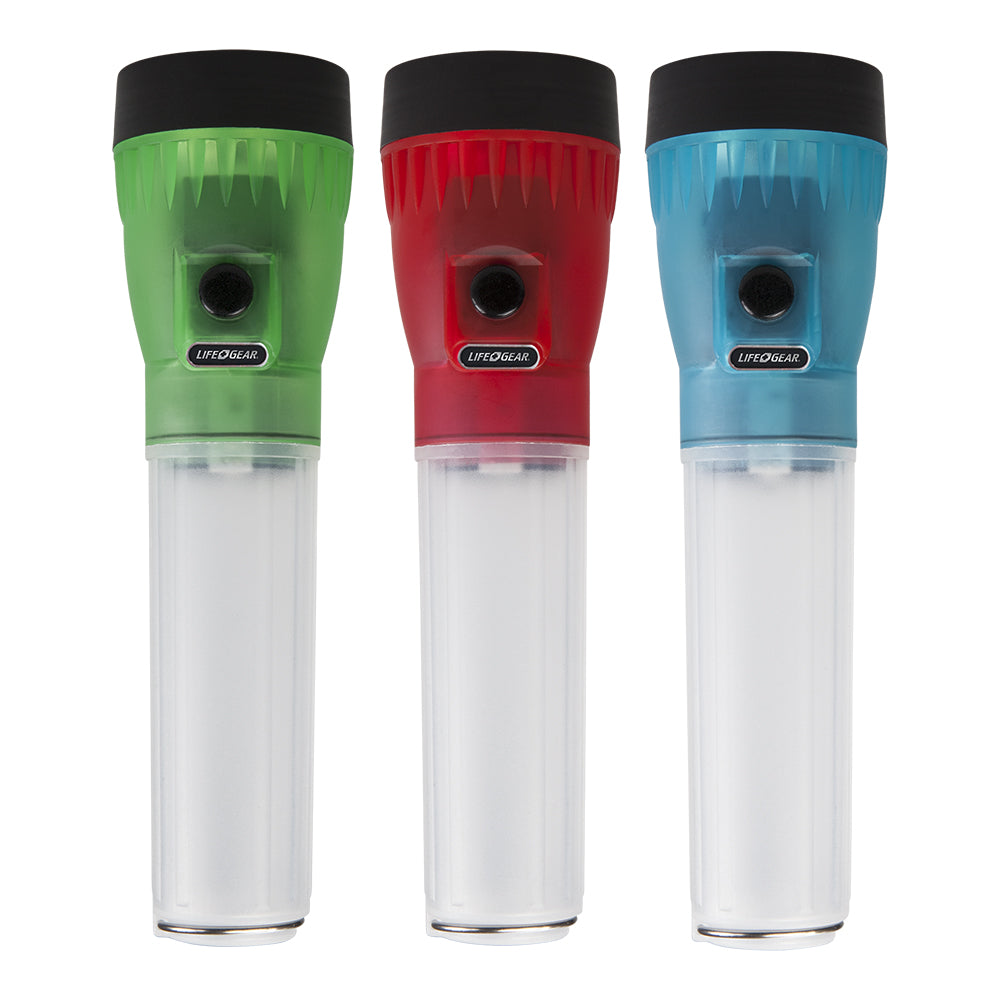 LifeGear 160 Lumen 4-in-1 Glow Flashlight Waterproof Emergency Torch