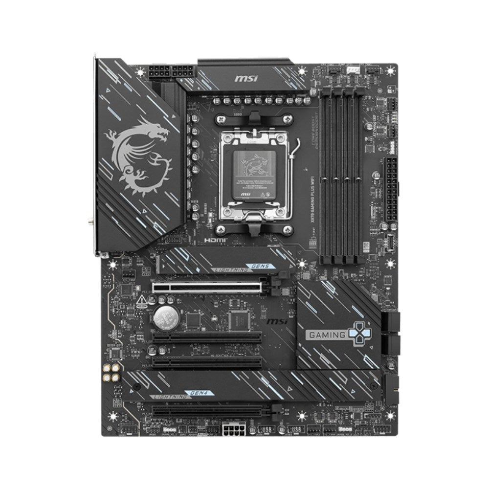 MSI X870 GAMING PLUS WIFI AM5 ATX Motherboard DDR5 WiFi 7 USB4 40Gbps 5G LAN