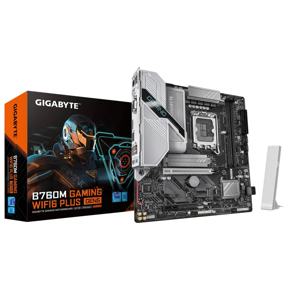 Gigabyte Gaming WiFi 6 Plus Gen5 DDR5 mATX Motherboard with PCIe 5.0