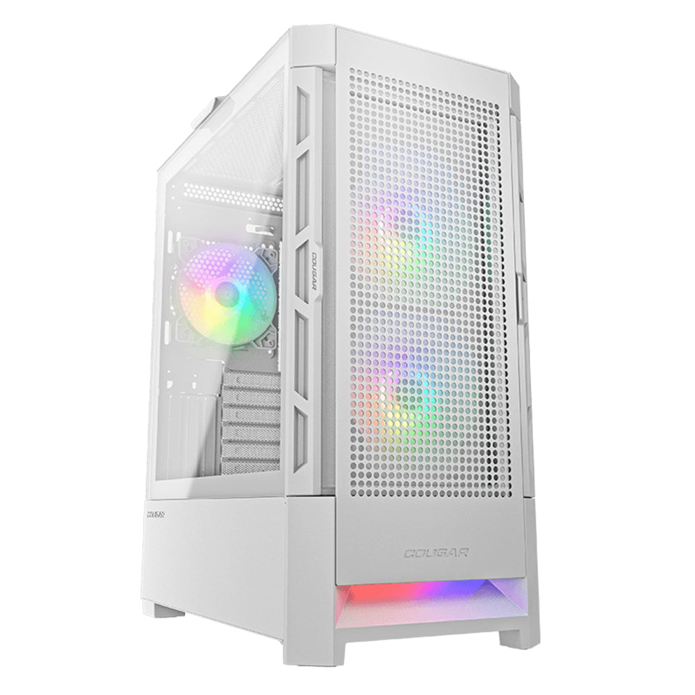 Cougar Airface RGB White Mid Tower Airflow ARGB Case