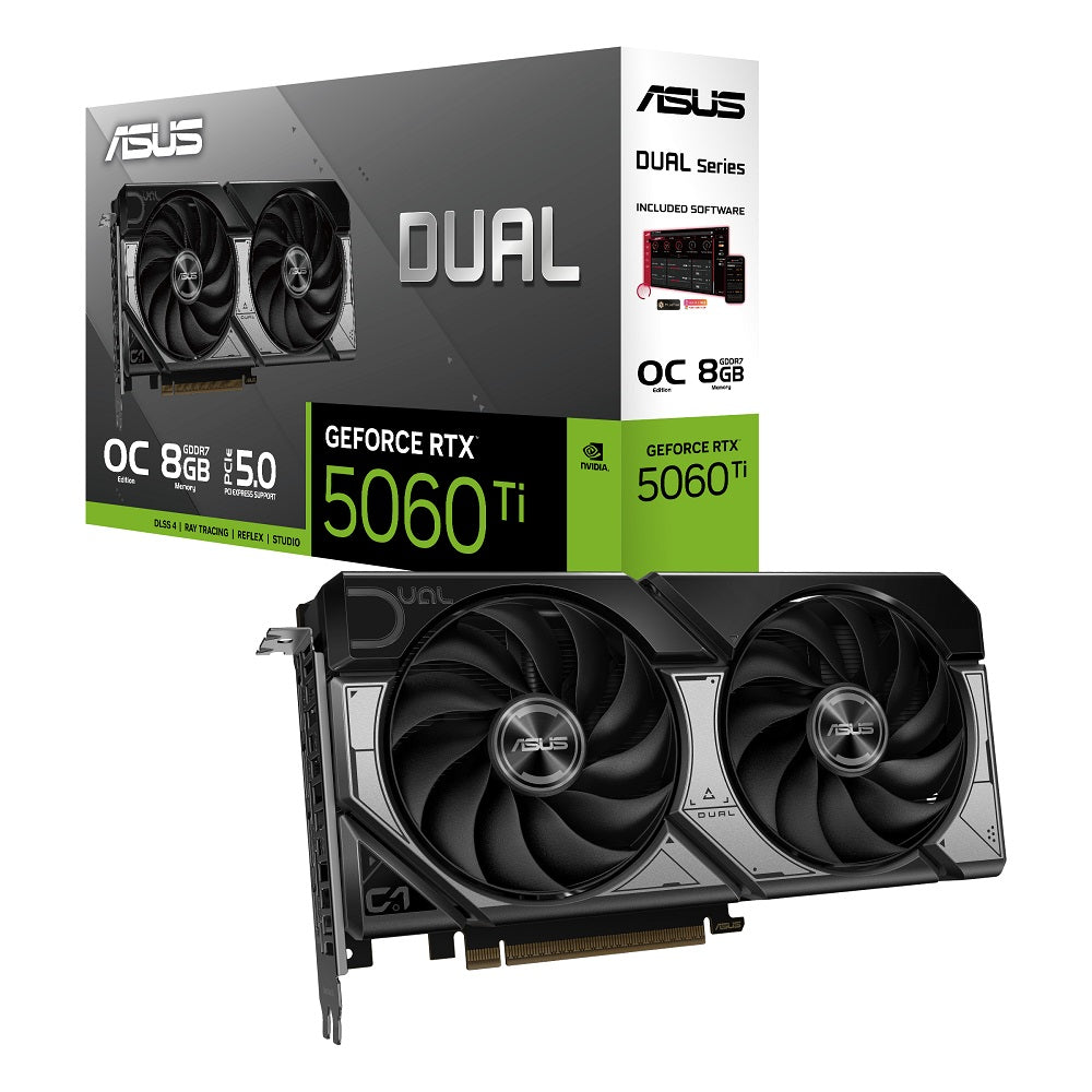 ASUS Dual GeForce RTX 5060 Ti 8GB GDDR7 Graphics Card