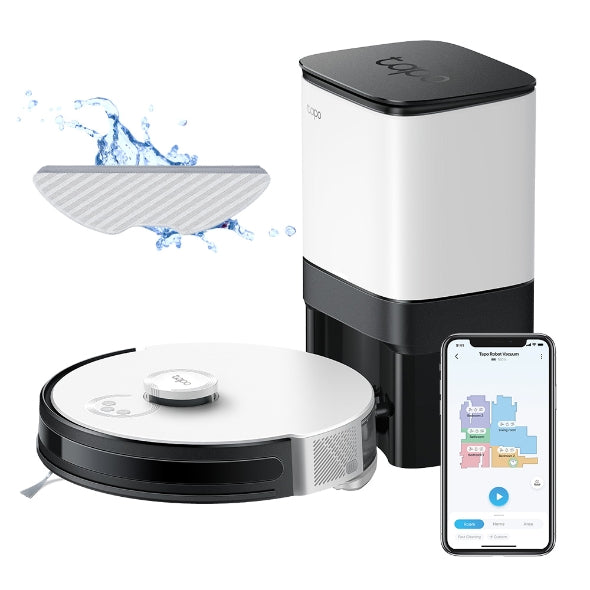 TP-Link Tapo RV30 Plus Robot Vacuum Mop LiDAR Navigation Smart Auto-Empty Dock