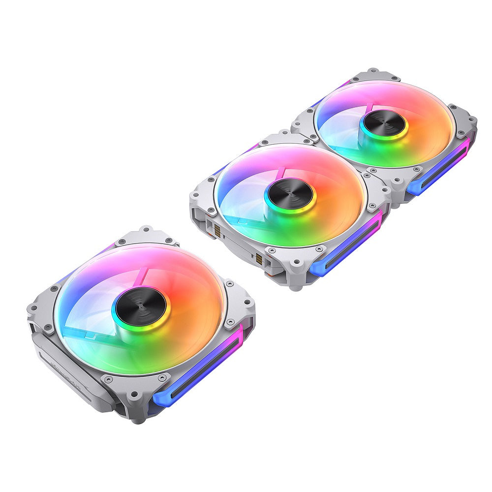Cougar APOLAR 120 White 120mm Modular ARGB PWM Cooling Fan Triple Pack