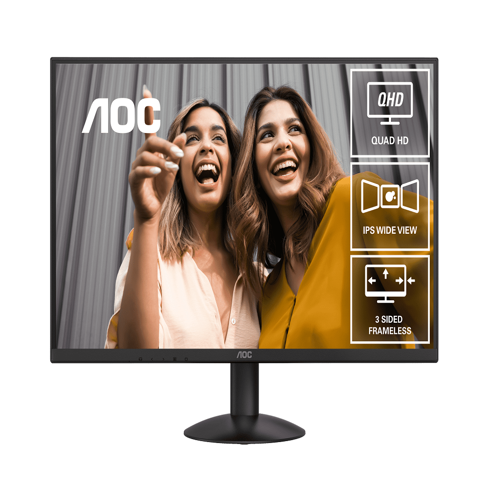27" QHD IPS Monitor - 75Hz Refresh Rate, HDR10, 3-Sided Frameless