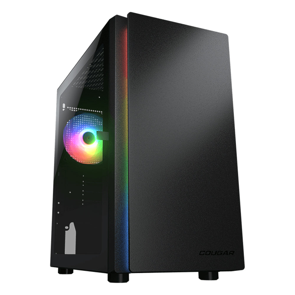 Cougar Purity RGB Mini Tower Case with Hinged Tempered Glass and ARGB Fan