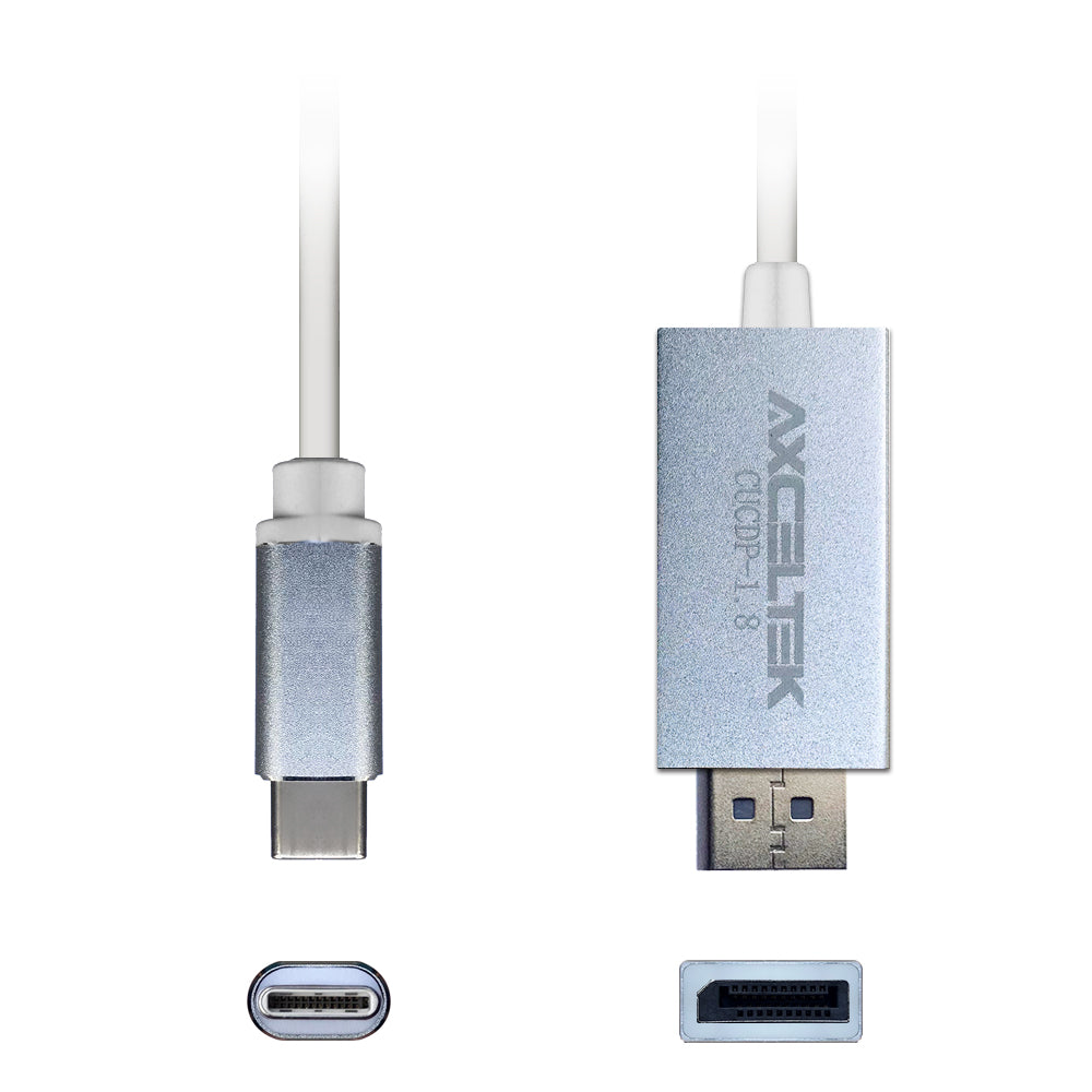 Axceltek USB-C to DisplayPort Cable 4K 60Hz - 1.8M