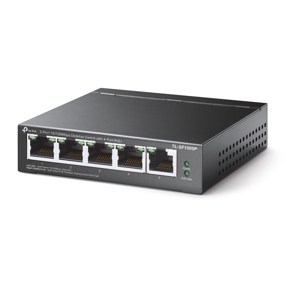 TP-Link 5-Port 10/100Mbps Desktop Switch with 4-Port PoE