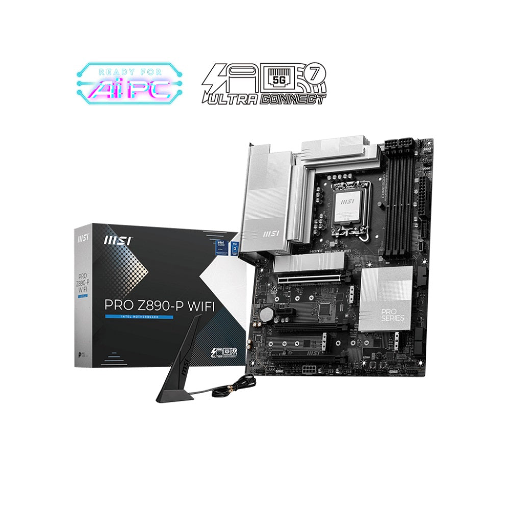 MSI PRO Z890-P WIFI ATX Motherboard, LGA1851, DDR5, Wi-Fi 7