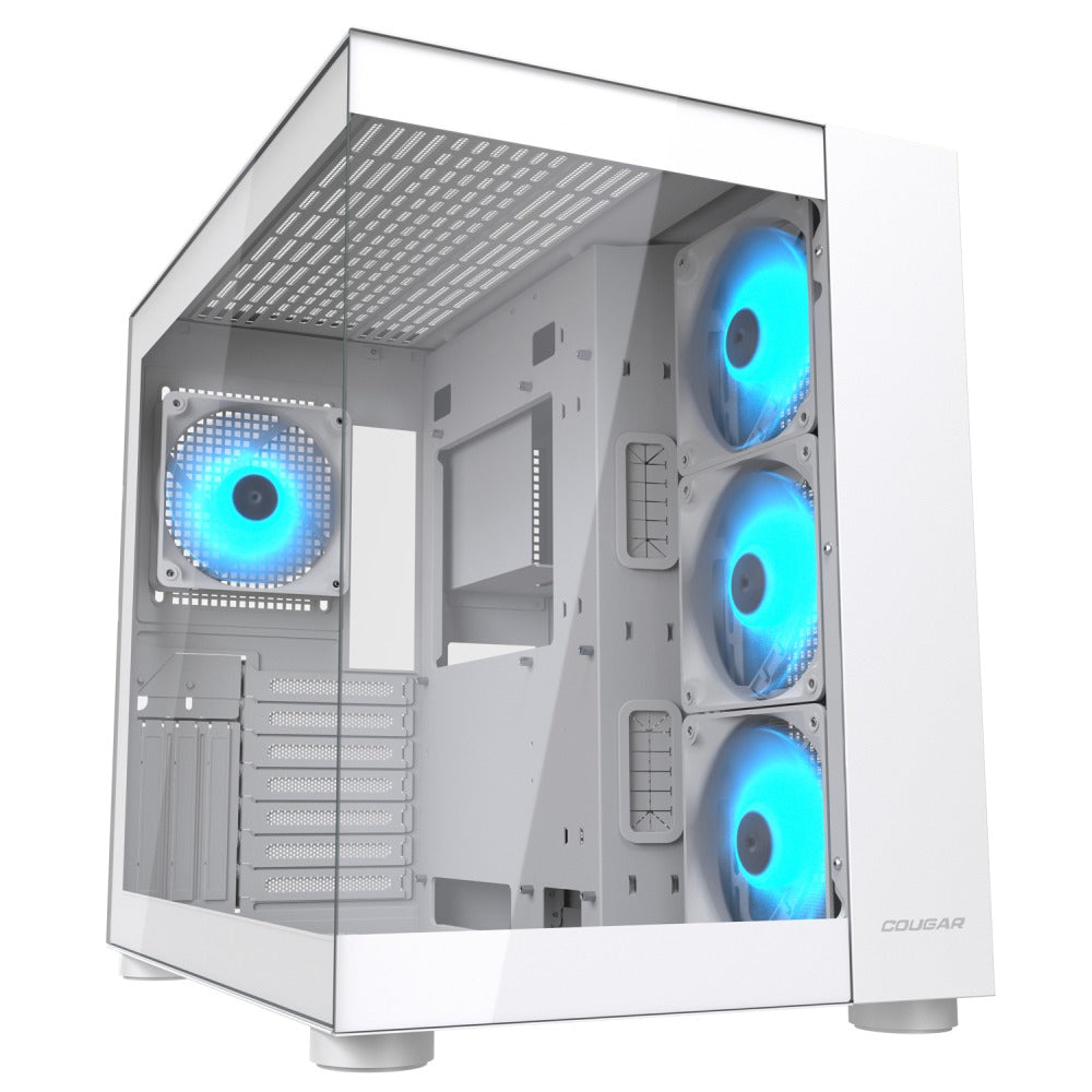 Cougar RGB White Dual Chamber Mid Tower ARGB Case