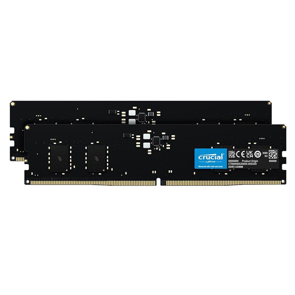Crucial 16GB (2x8GB) DDR5-4800 UDIMM Desktop Memory Kit