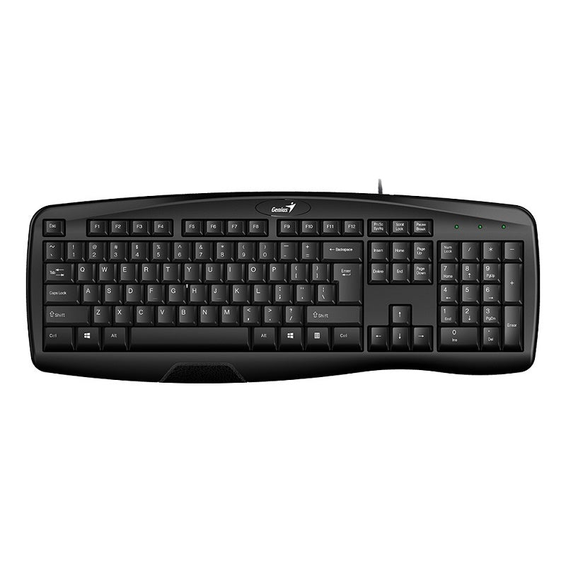 Genius Wired USB Smart Keyboard with Spill Resistant Ergonomic Design