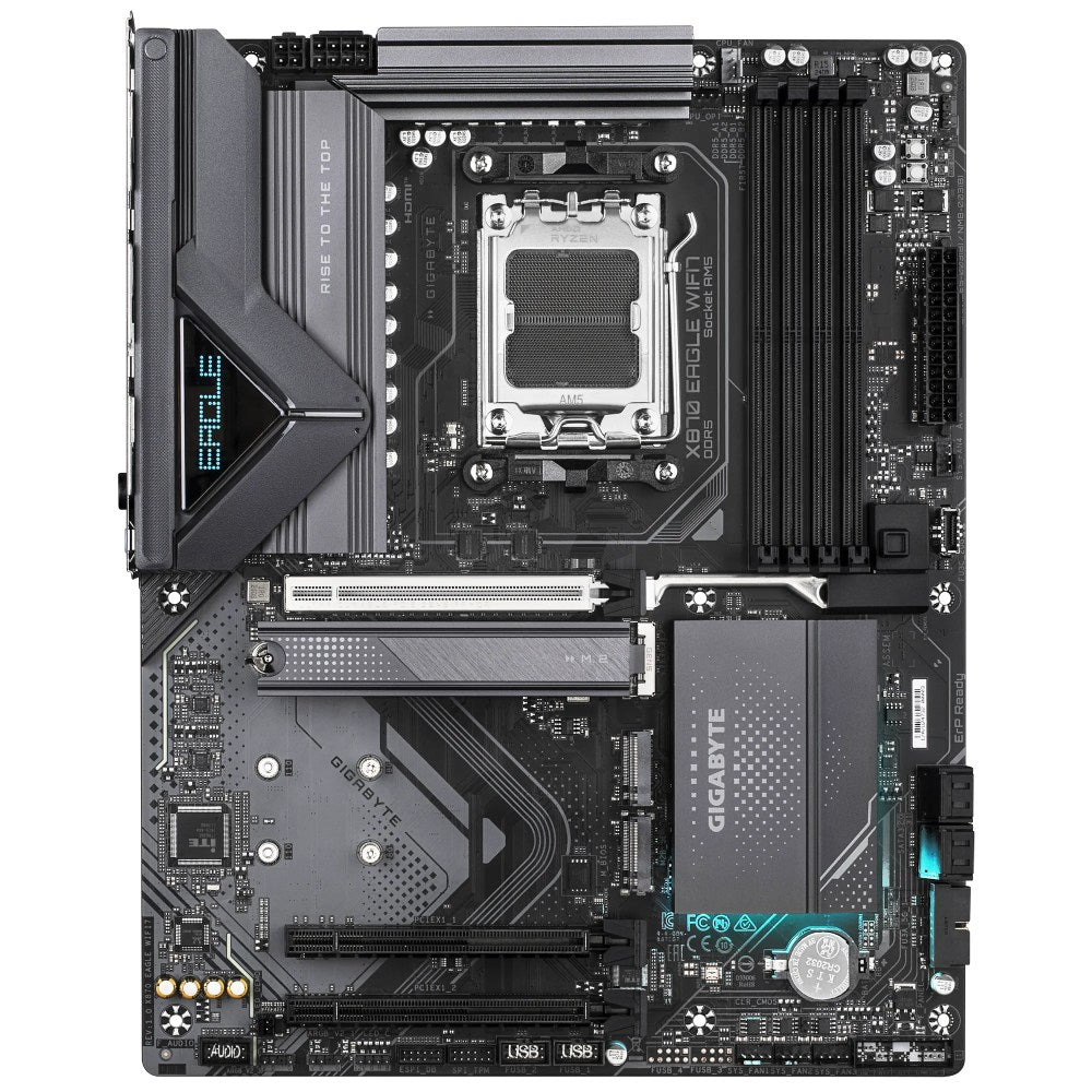GIGABYTE X870 EAGLE WIFI7 AM5 ATX Motherboard - DDR5, WiFi 7, USB4, 2.5GbE LAN