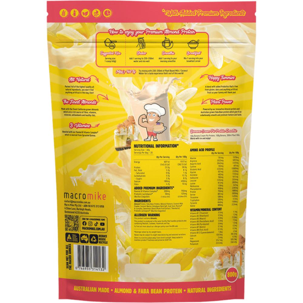 Macro Mike Premium Almond Protein 800g