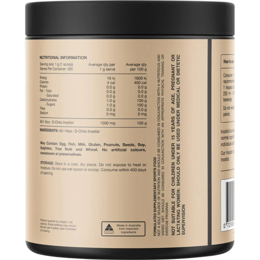 Switch Nutrition Inositol 40:1 MYO : D-Chiro Inositol 300g
