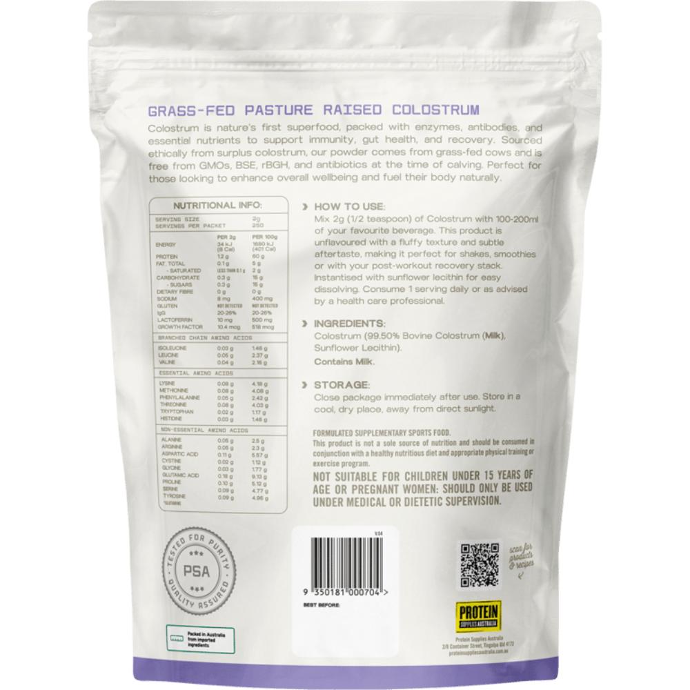 Protein Supplies Australia Colostrum Grass Fed Unflavoured