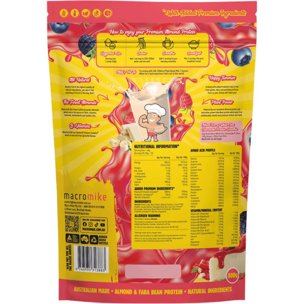 Macro Mike Premium Almond Protein 800g