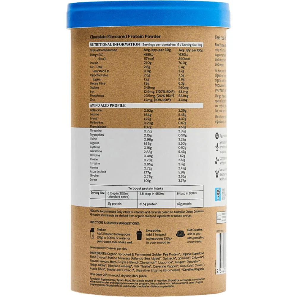Amazonia Raw Protein Slim & Tone 500g Triple Chocolate