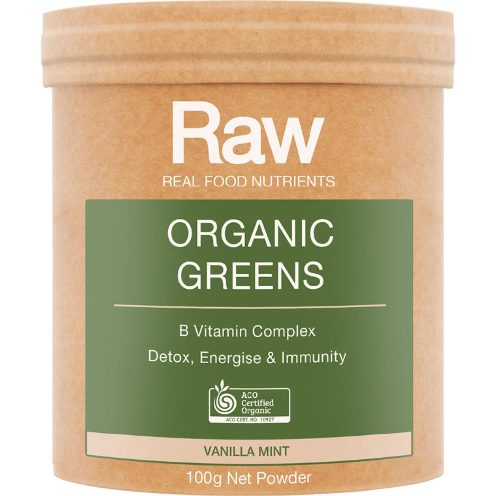 Amazonia Raw Organic Greens Vanilla Mint