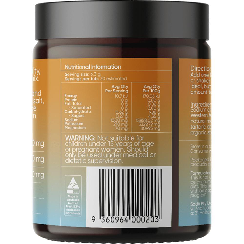 Sodii Everyday Hydration Salts 185g