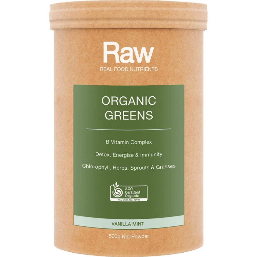 Amazonia Raw Organic Greens Vanilla Mint