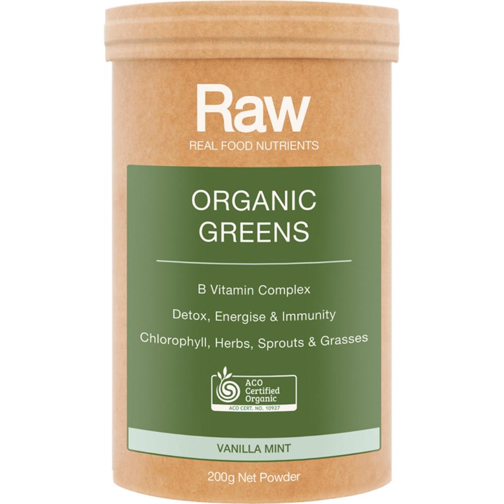 Amazonia Raw Organic Greens Vanilla Mint