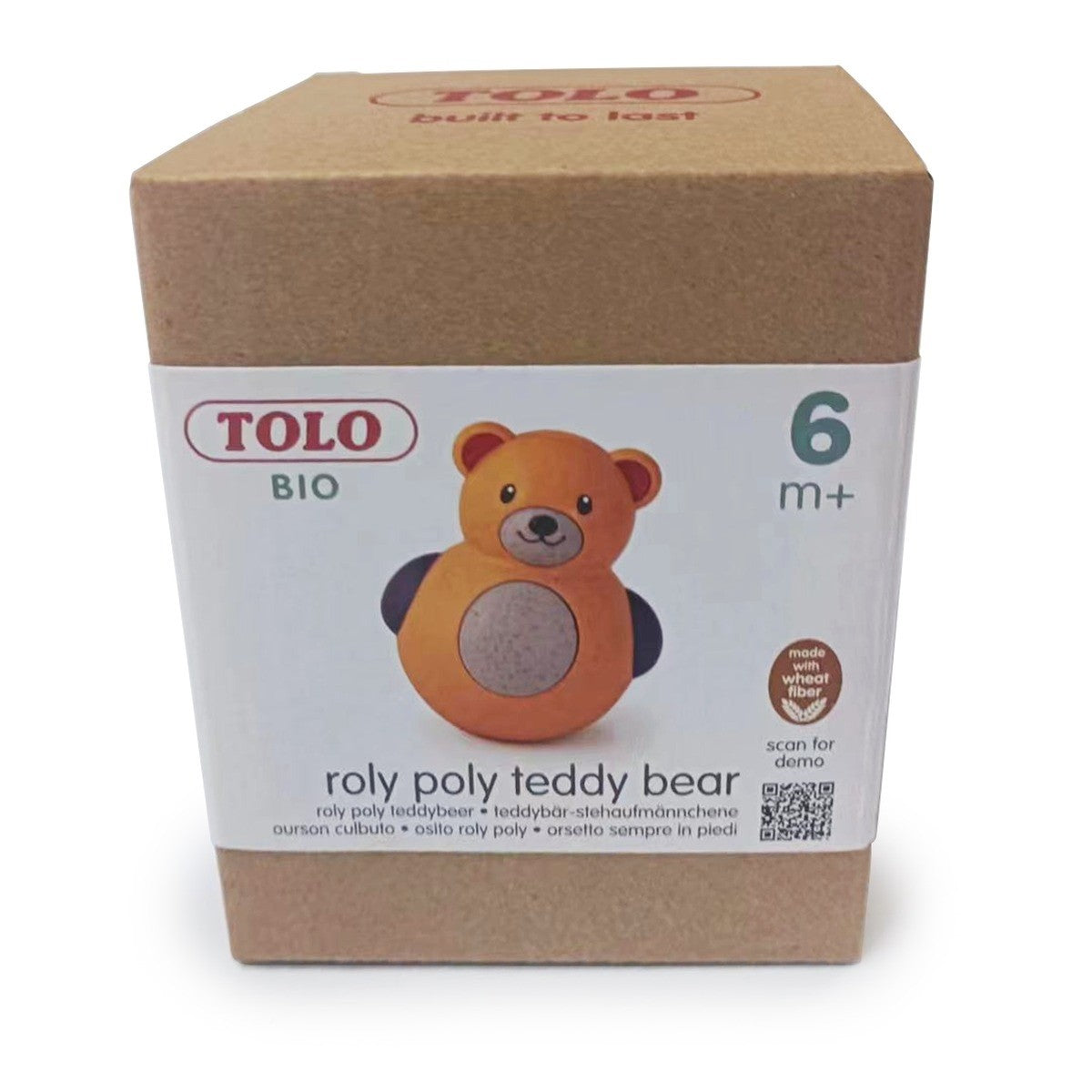 Tolo Toys Bio Roly Poly Bear Rolling Toy for Toddlers Play & Motor Skills