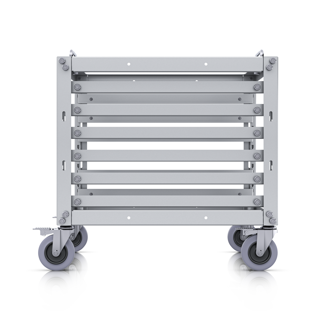 Ubiquiti Toolless Mini Rack Compact Stackable 6U Open Frame for UniFi Devices with Toolless Assembly and Lockable Casters
