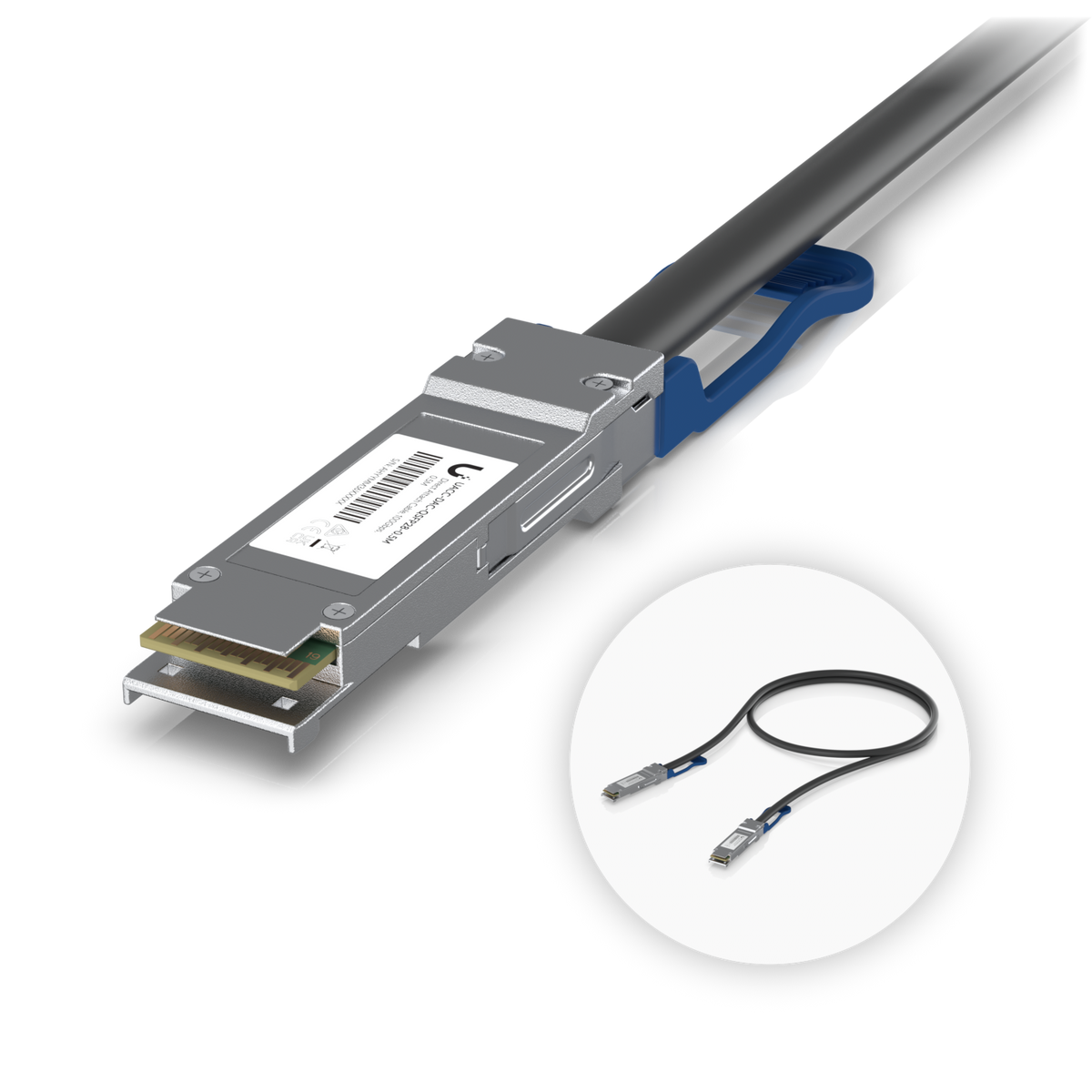 Ubiquiti 100G QSFP28 Direct Attach Cable 0.5 Meter Single Pack Compatible with QSFP28 and QSFP Plus Interfaces