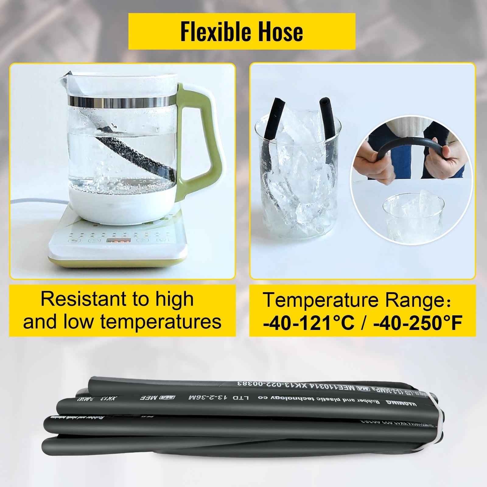 Hydraulic Hose 15m Rubber 1/2 Inch ID 5000PSI Steel Braid Flexible Oil Hose