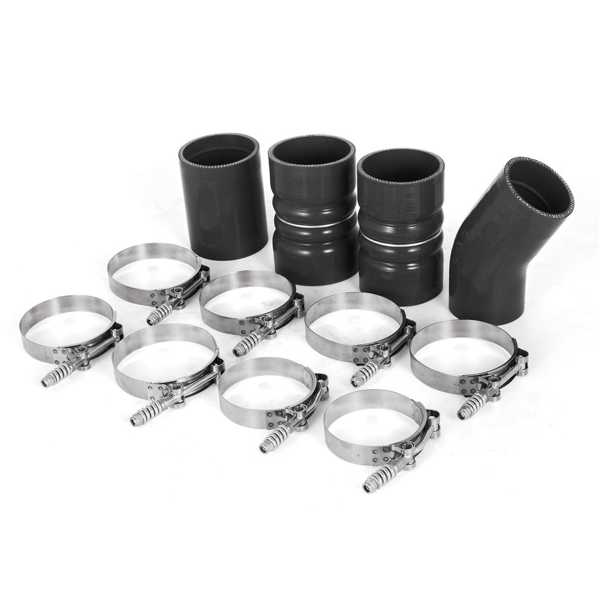Turbo Intercooler Pipe & Boot Kit, Silver for 03-07 Ford 6.0L Powerstroke Diesel