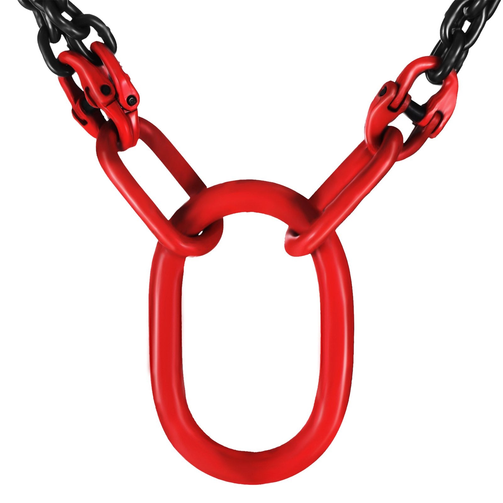 Chain Sling 8mm x 150cm, G80 5 Ton Engine Hoist Lifting Chain 4 Leg Hooks